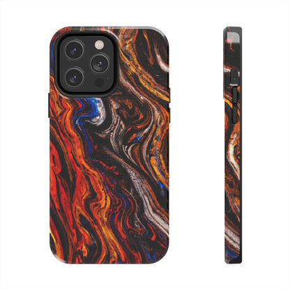 Tough Apple iPhone Case Ft. Abstract Petrified Wood