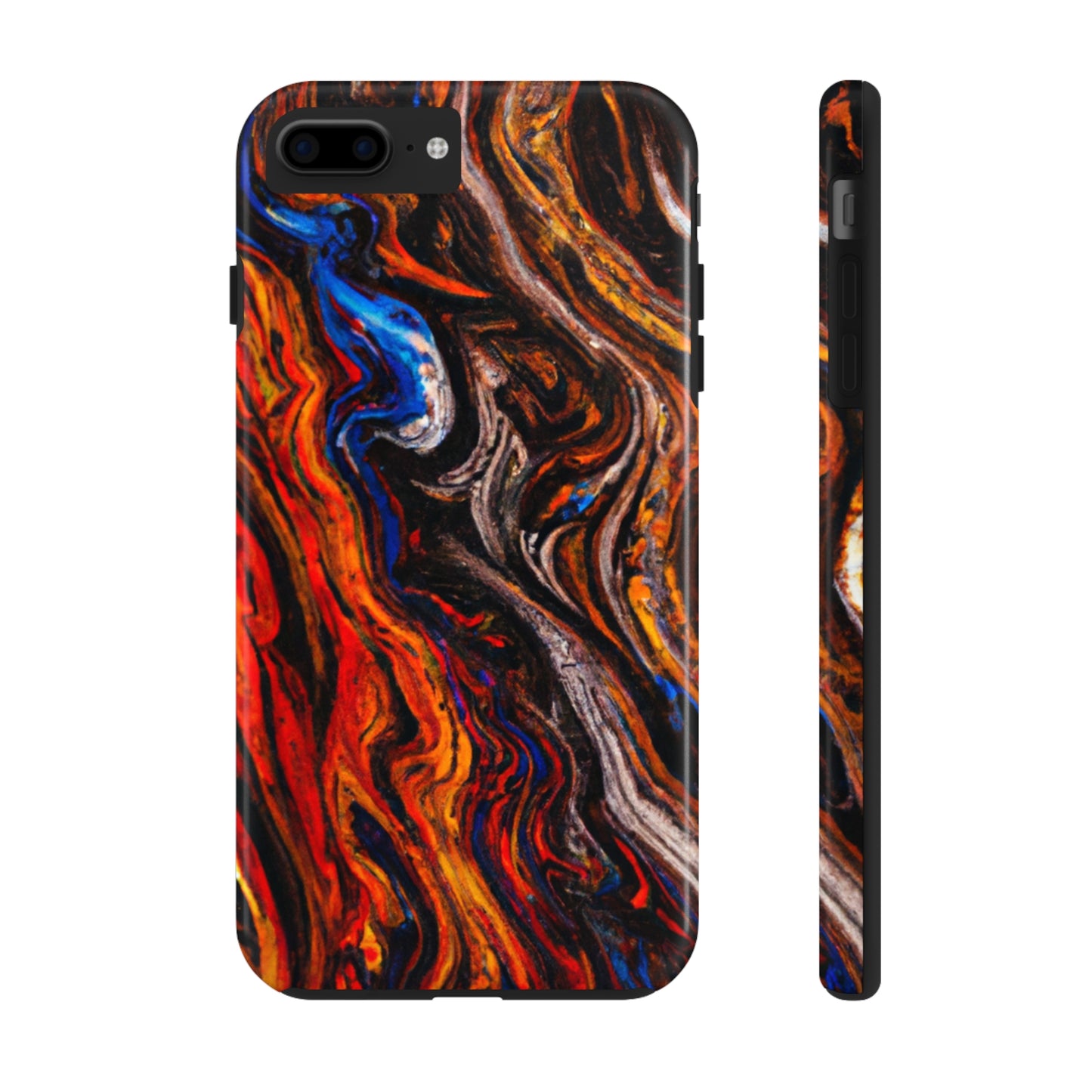 Tough Apple iPhone Case Ft. Abstract Petrified Wood