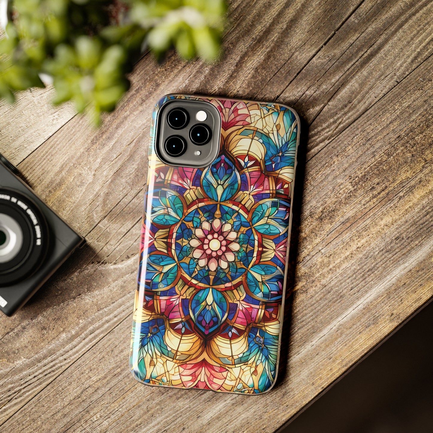 ToughDrop Apple iPhone Case Ft. Stained Glass Fractal