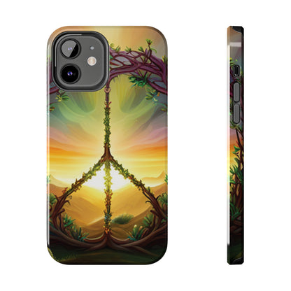 Strong Apple iPhone Case Ft. Peace Sign (Choose Peace)