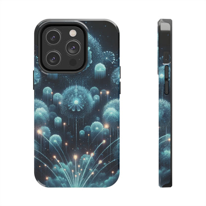 ToughDrop Apple iPhone Case Ft. Blue Dot New Year Fireworks