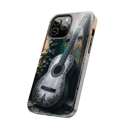 ToughDrop Apple iPhone Case Ft. Greyscale Guitar