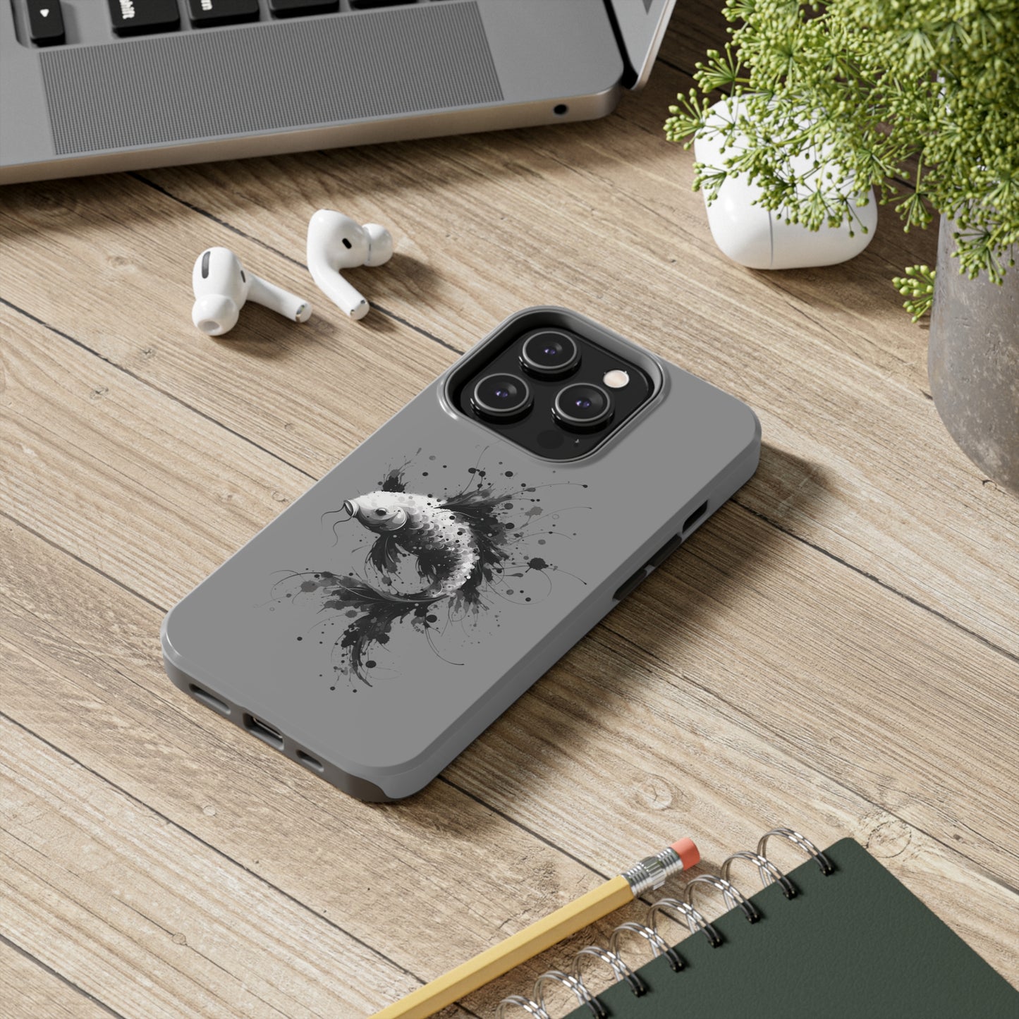 ToughDrop Apple iPhone Case Ft. Ink Blot Koi