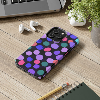 Tough Case-Mate iPhone Case Ft. Purple Dots