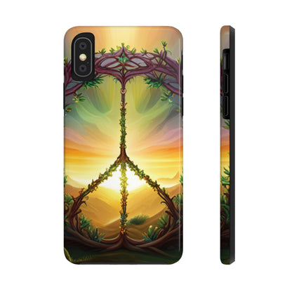 Strong Apple iPhone Case Ft. Peace Sign (Choose Peace)