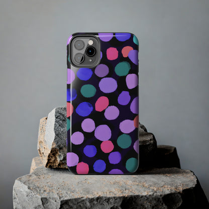 Tough Case-Mate iPhone Case Ft. Purple Dots