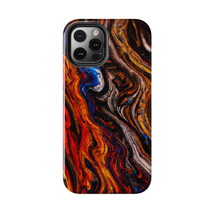 Tough Apple iPhone Case Ft. Abstract Petrified Wood