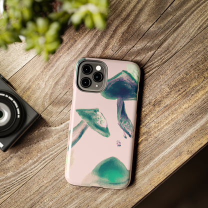 Tough Apple iPhone Cases Ft. Green Mushrooms