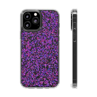 Clear iPhone and Android Cases Ft. Purple Leaves