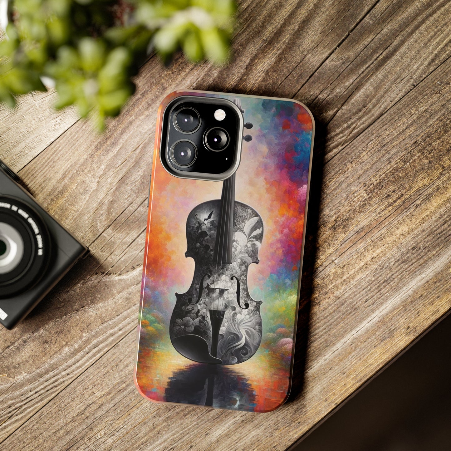 ToughDrop Apple iPhone Case Ft. Greyscale Violin