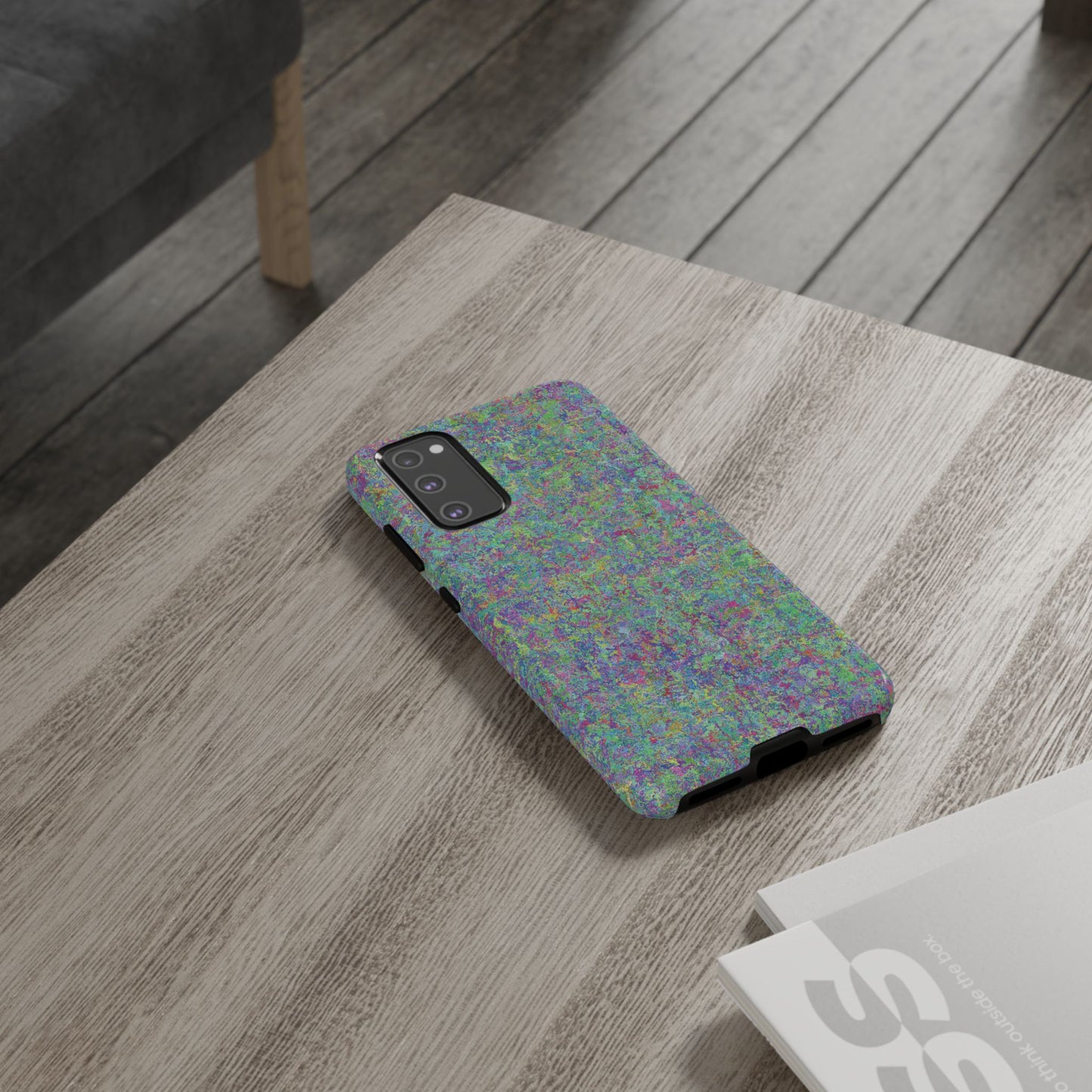 Tough Phone Case Ft. Rainbow Acrylic Noise