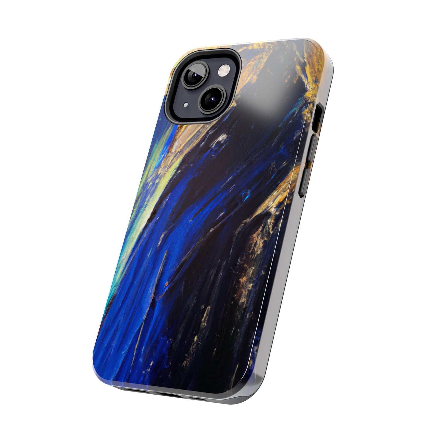 Tough Case-Mate iPhone Case Ft. Acrylic Blue Gold