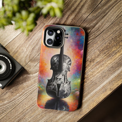 ToughDrop Apple iPhone Case Ft. Greyscale Violin