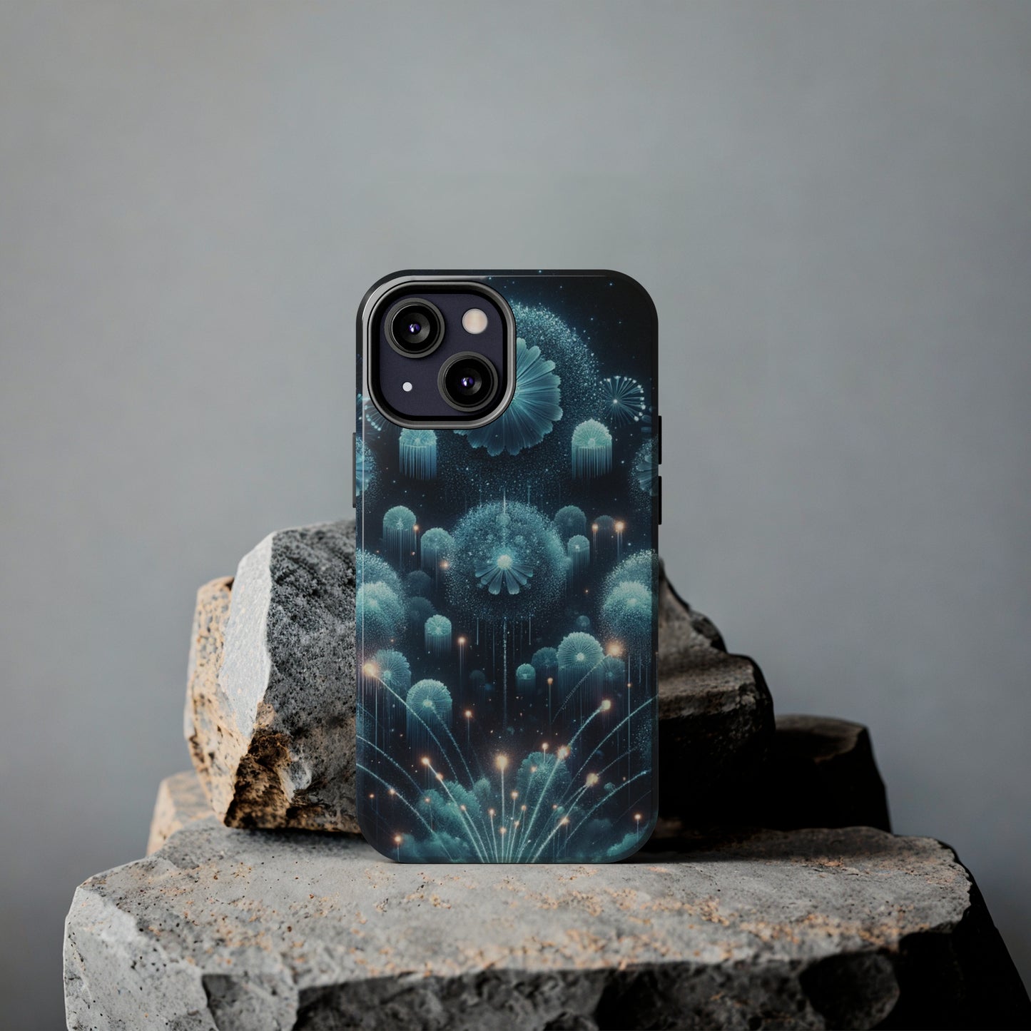 ToughDrop Apple iPhone Case Ft. Blue Dot New Year Fireworks