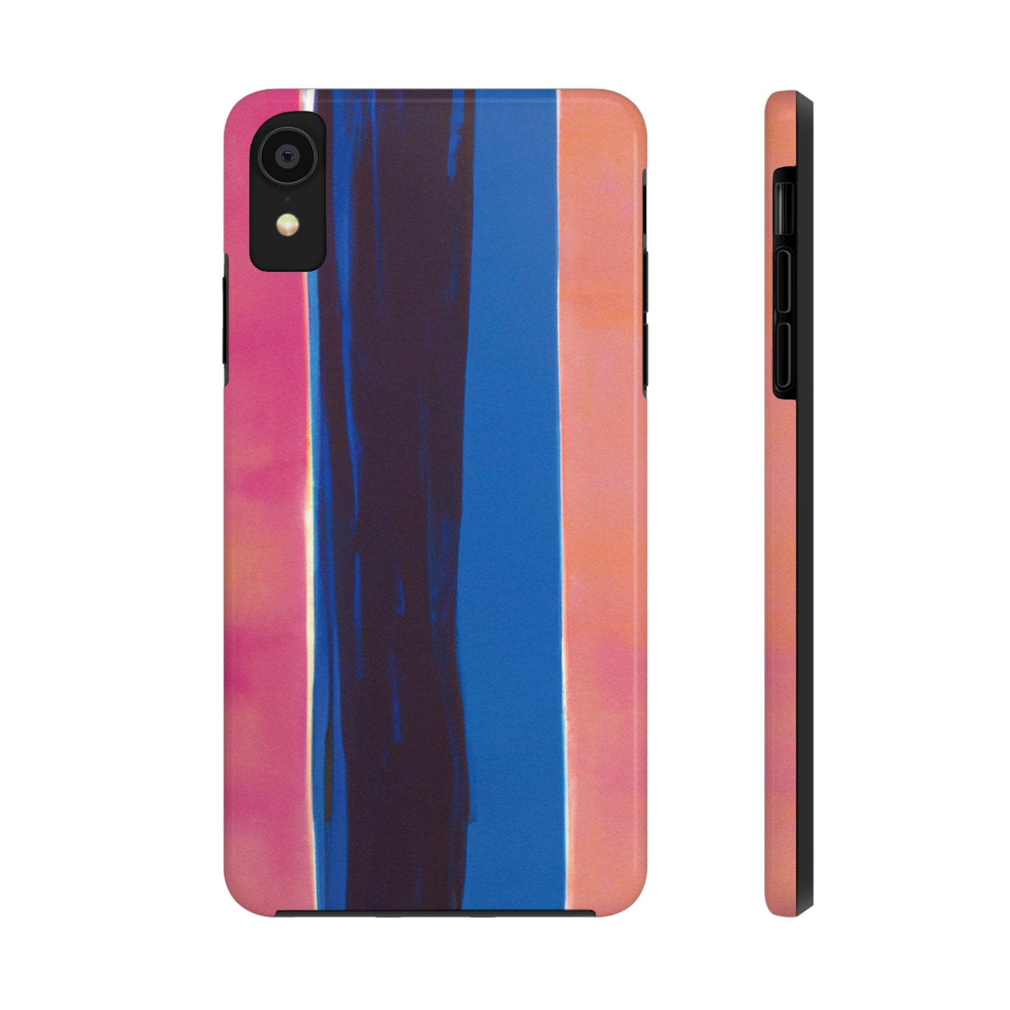 Strong Apple iPhone Case Ft. Minimal Blue Pink