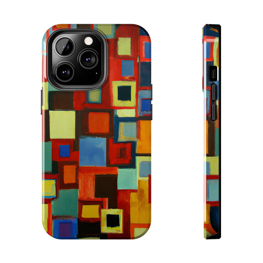 Tough Case-Mate iPhone Case Ft. Abstract Squares