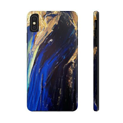 Tough Case-Mate iPhone Case Ft. Acrylic Blue Gold