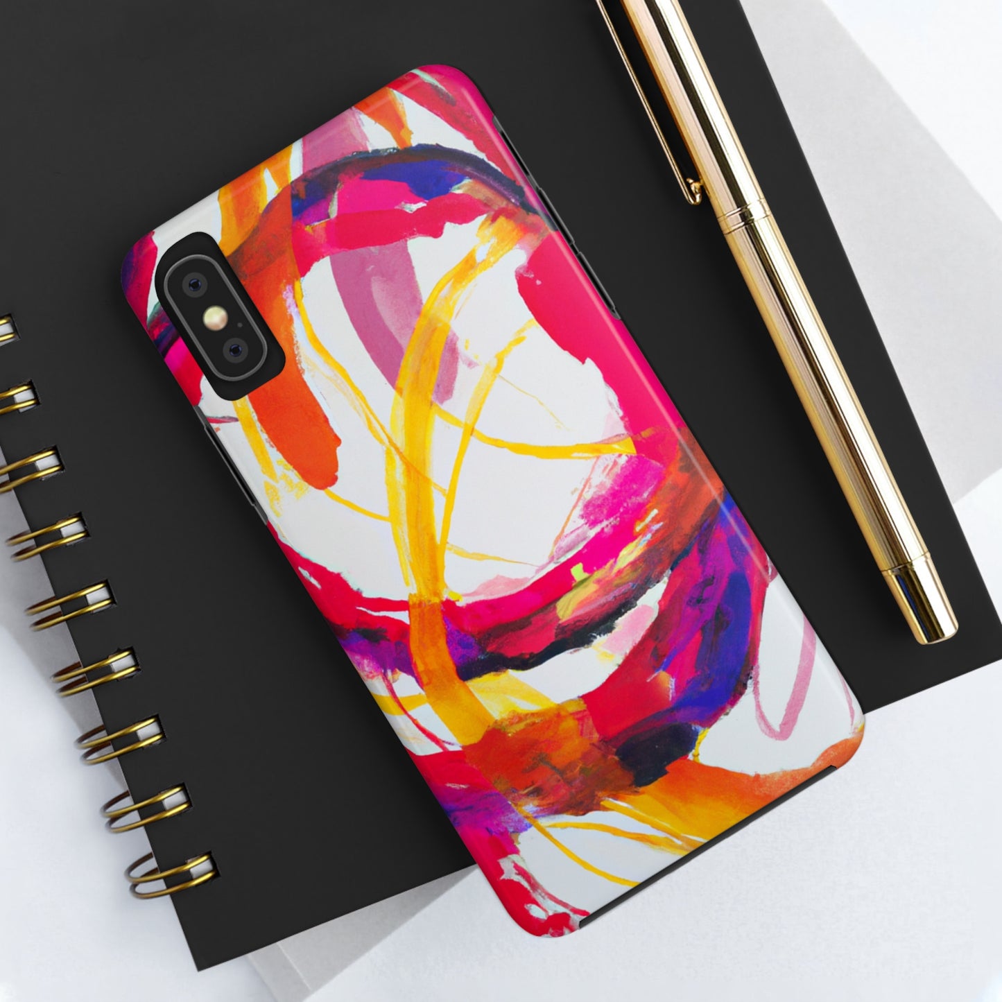 Tough Apple iPhone Cases Ft. Abstract Scarlet