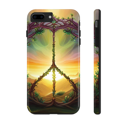 Strong Apple iPhone Case Ft. Peace Sign (Choose Peace)