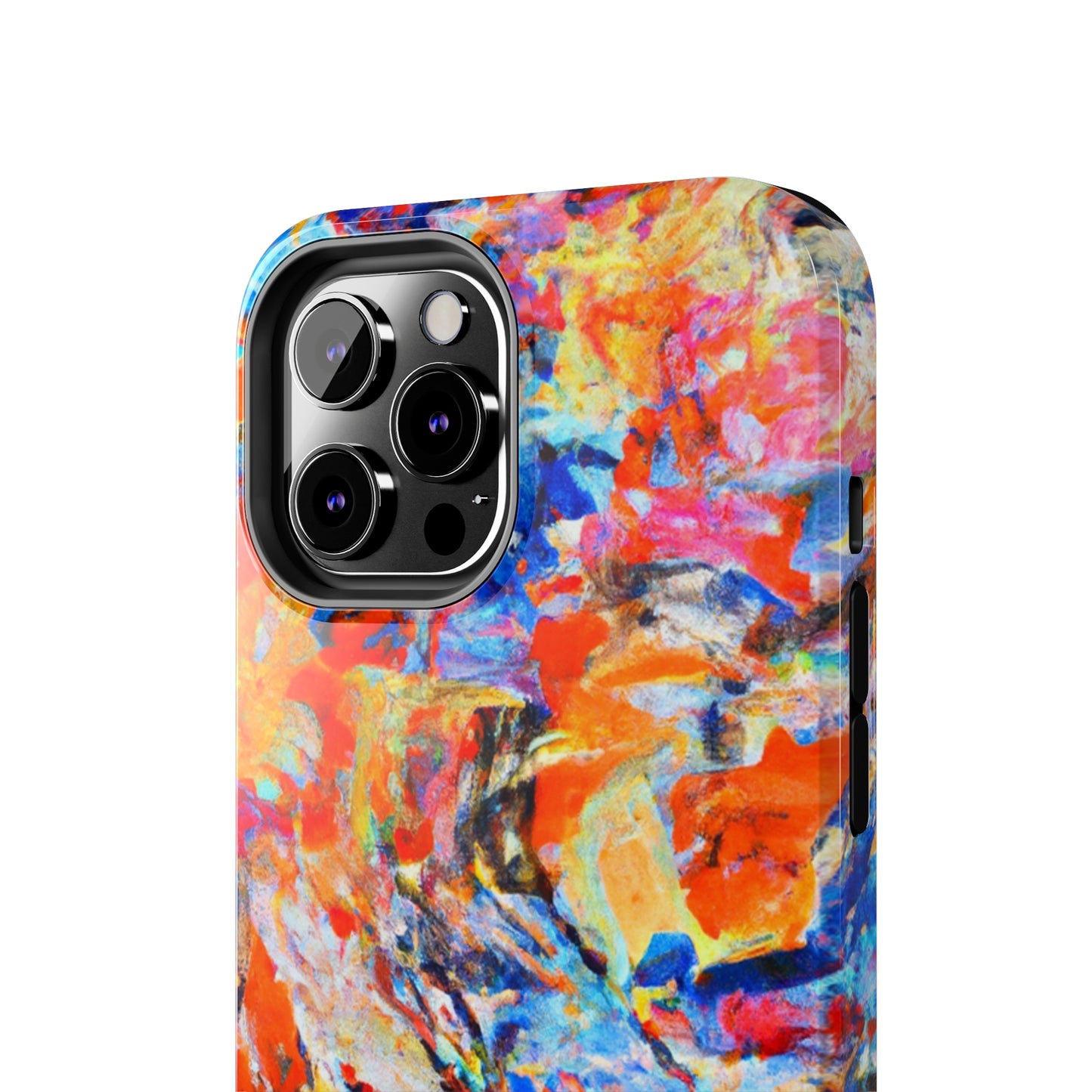 Tough Apple iPhone Case Ft. Abstract Blue and Orange