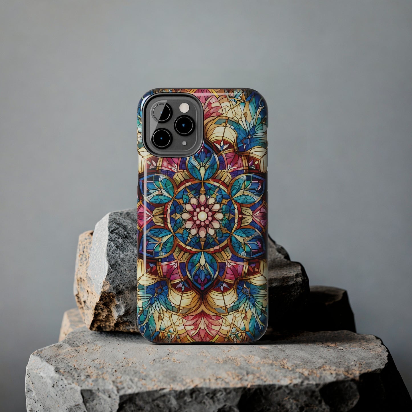 ToughDrop Apple iPhone Case Ft. Stained Glass Fractal