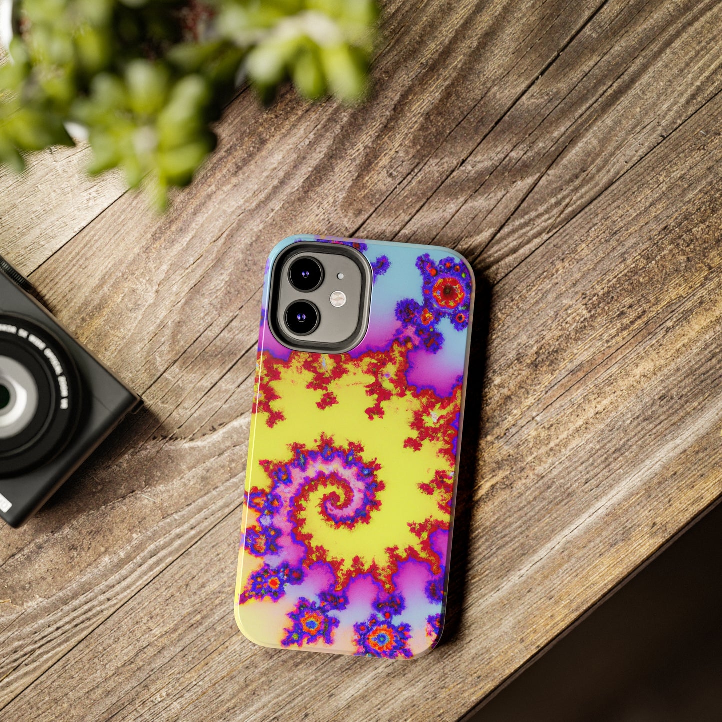 Tough Case-Mate iPhone Case Ft. Tie Dye Fractal