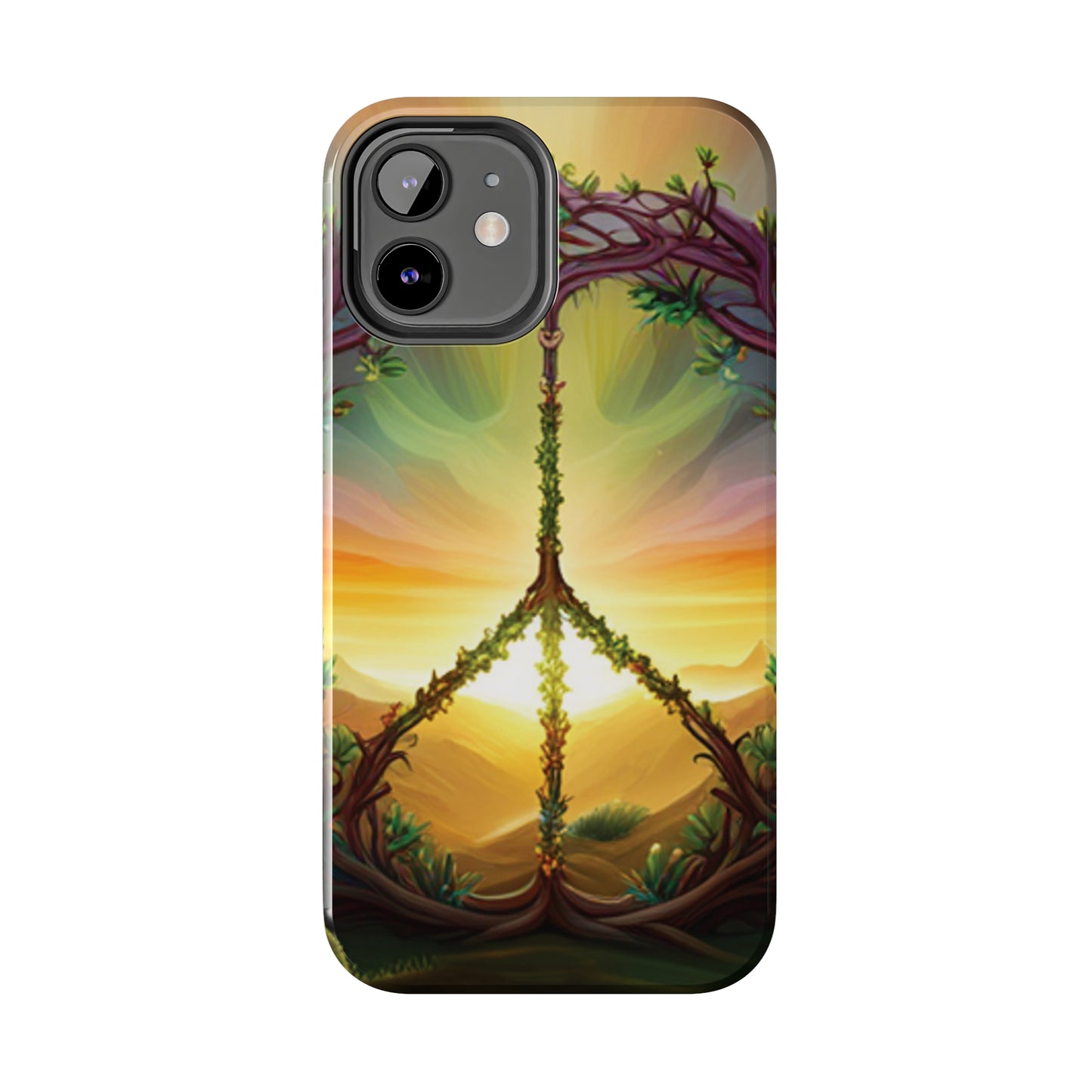 Strong Apple iPhone Case Ft. Peace Sign (Choose Peace)