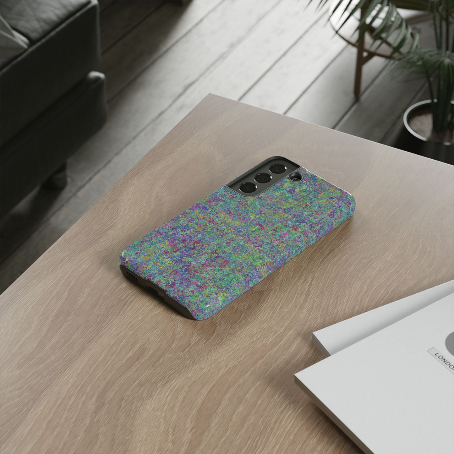 Tough Phone Case Ft. Rainbow Acrylic Noise