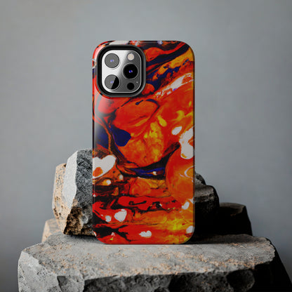 Tough Apple iPhone Cases Ft. Abstract Halloween Pumpkin