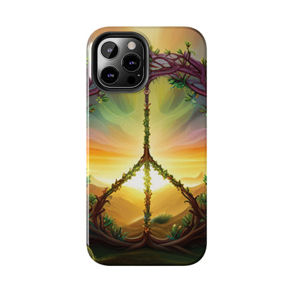 Strong Apple iPhone Case Ft. Peace Sign (Choose Peace)