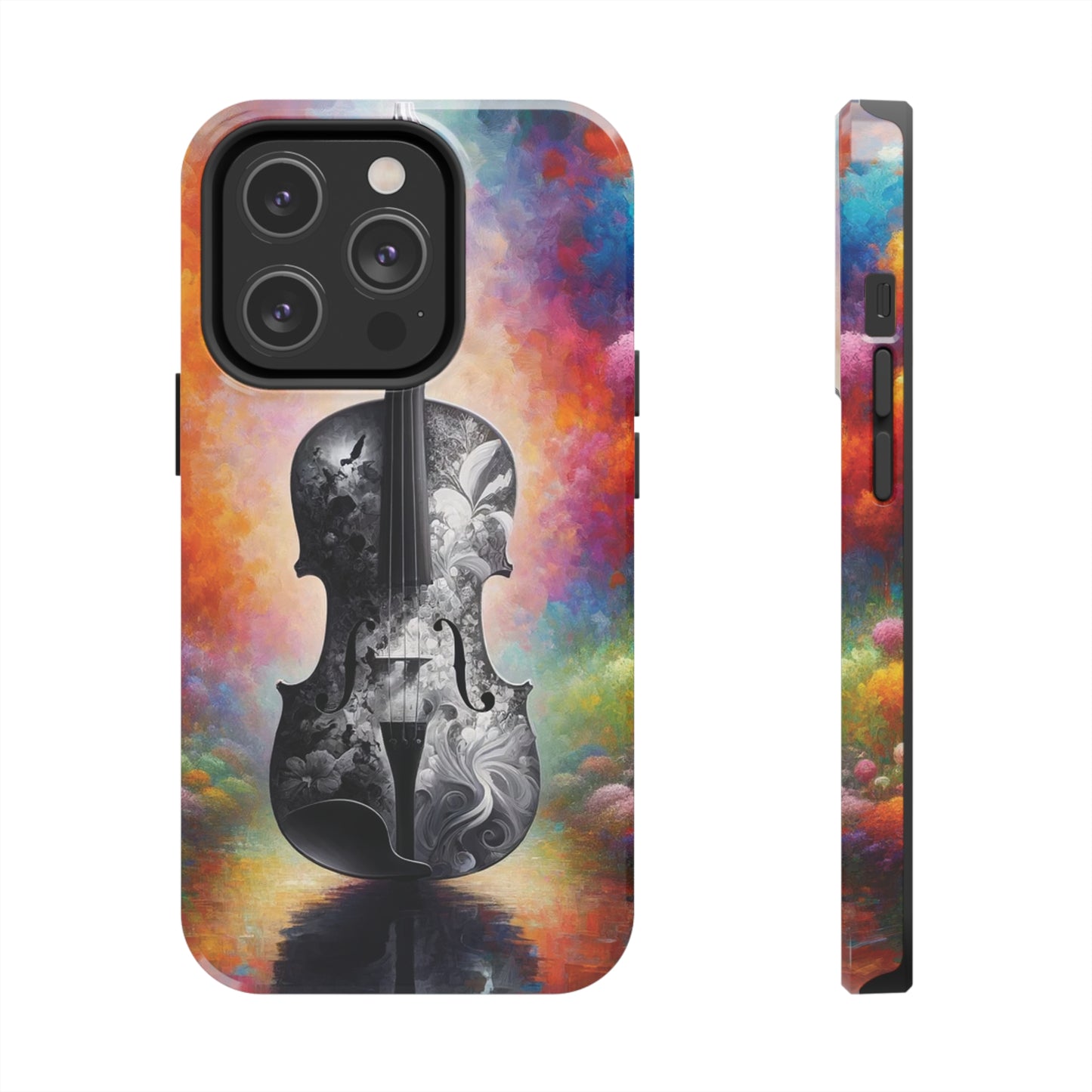 ToughDrop Apple iPhone Case Ft. Greyscale Violin