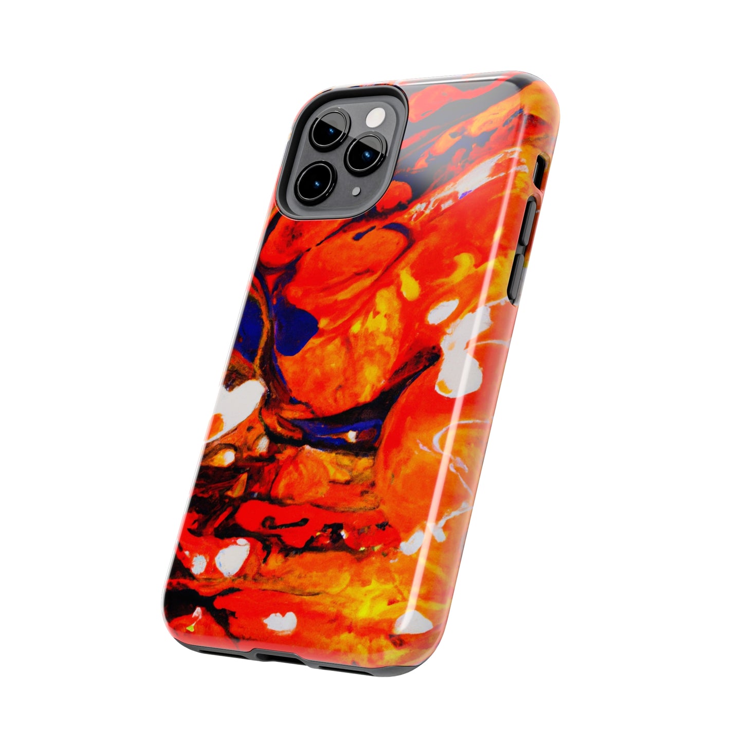 Tough Apple iPhone Cases Ft. Abstract Halloween Pumpkin