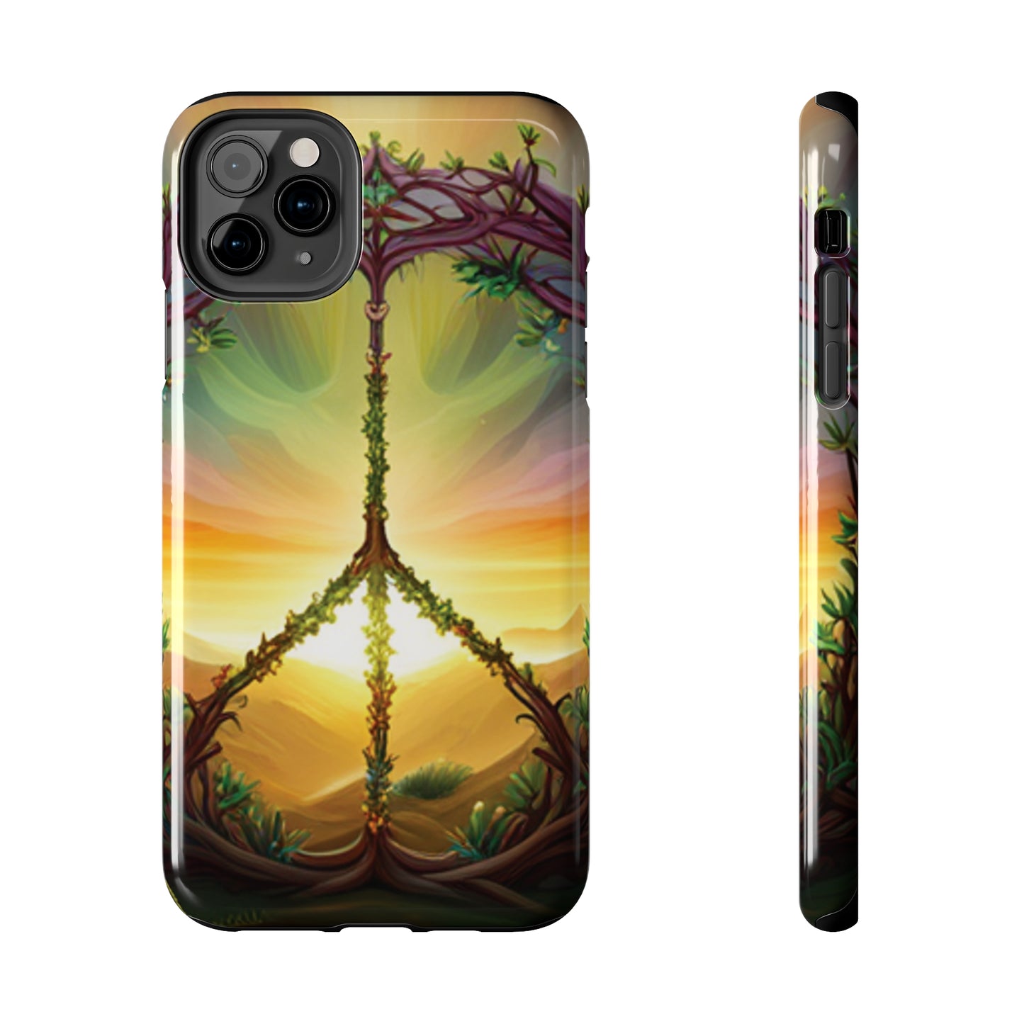 Strong Apple iPhone Case Ft. Peace Sign (Choose Peace)