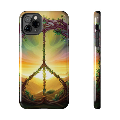 Strong Apple iPhone Case Ft. Peace Sign (Choose Peace)