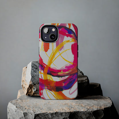 Tough Apple iPhone Cases Ft. Abstract Scarlet