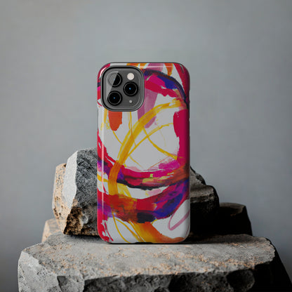 Tough Apple iPhone Cases Ft. Abstract Scarlet