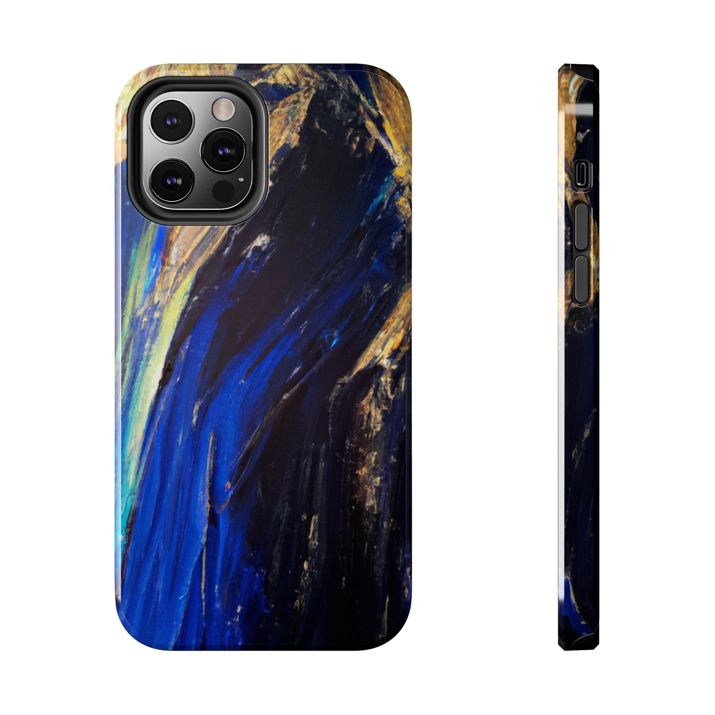 Tough Case-Mate iPhone Case Ft. Acrylic Blue Gold