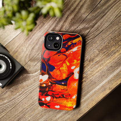 Tough Apple iPhone Cases Ft. Abstract Halloween Pumpkin