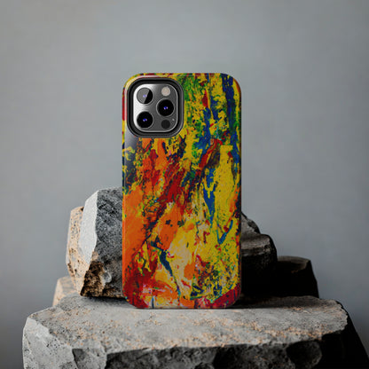 Tough Case-Mate iPhone Case Ft. Abstract Yellow Orange