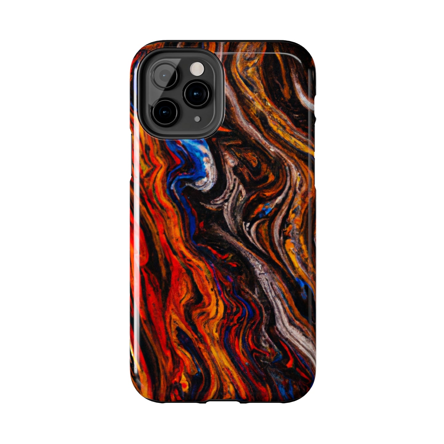 Tough Apple iPhone Case Ft. Abstract Petrified Wood