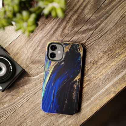 Tough Case-Mate iPhone Case Ft. Acrylic Blue Gold