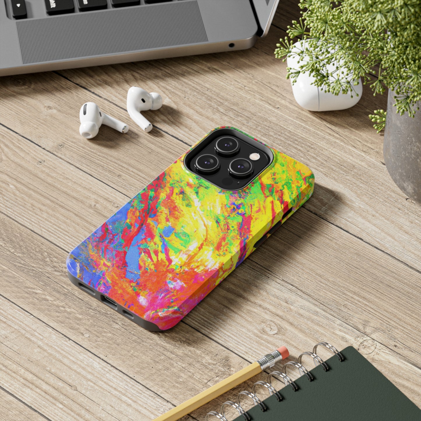 Tough Apple iPhone Cases Ft. Abstract Sherbet