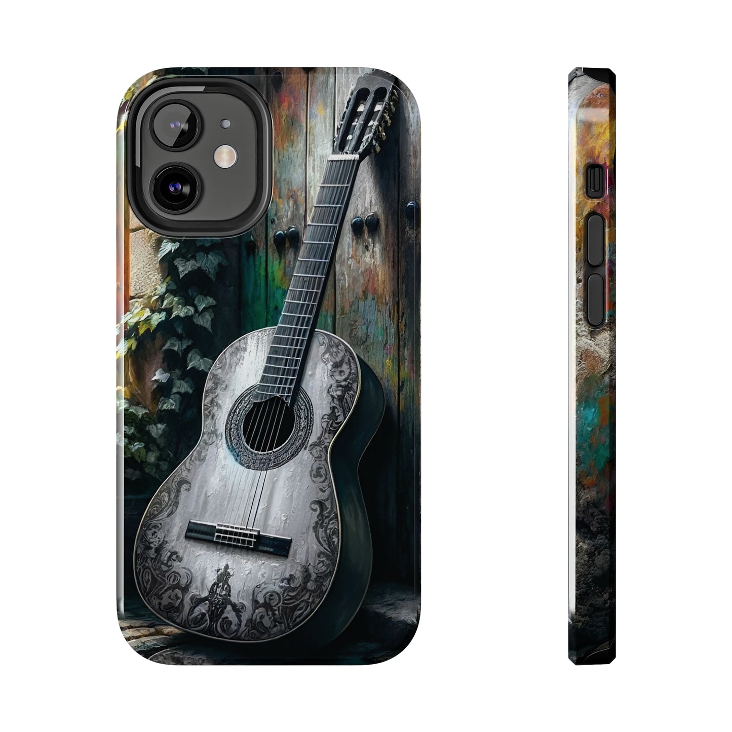 ToughDrop Apple iPhone Case Ft. Greyscale Guitar