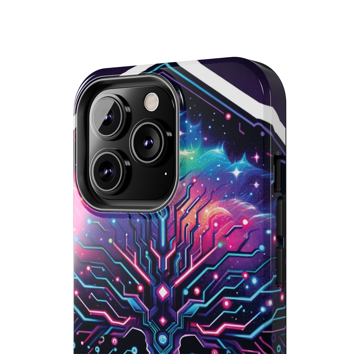 ToughDrop Apple iPhone Case Ft. Cyberpunk Nebula Tree