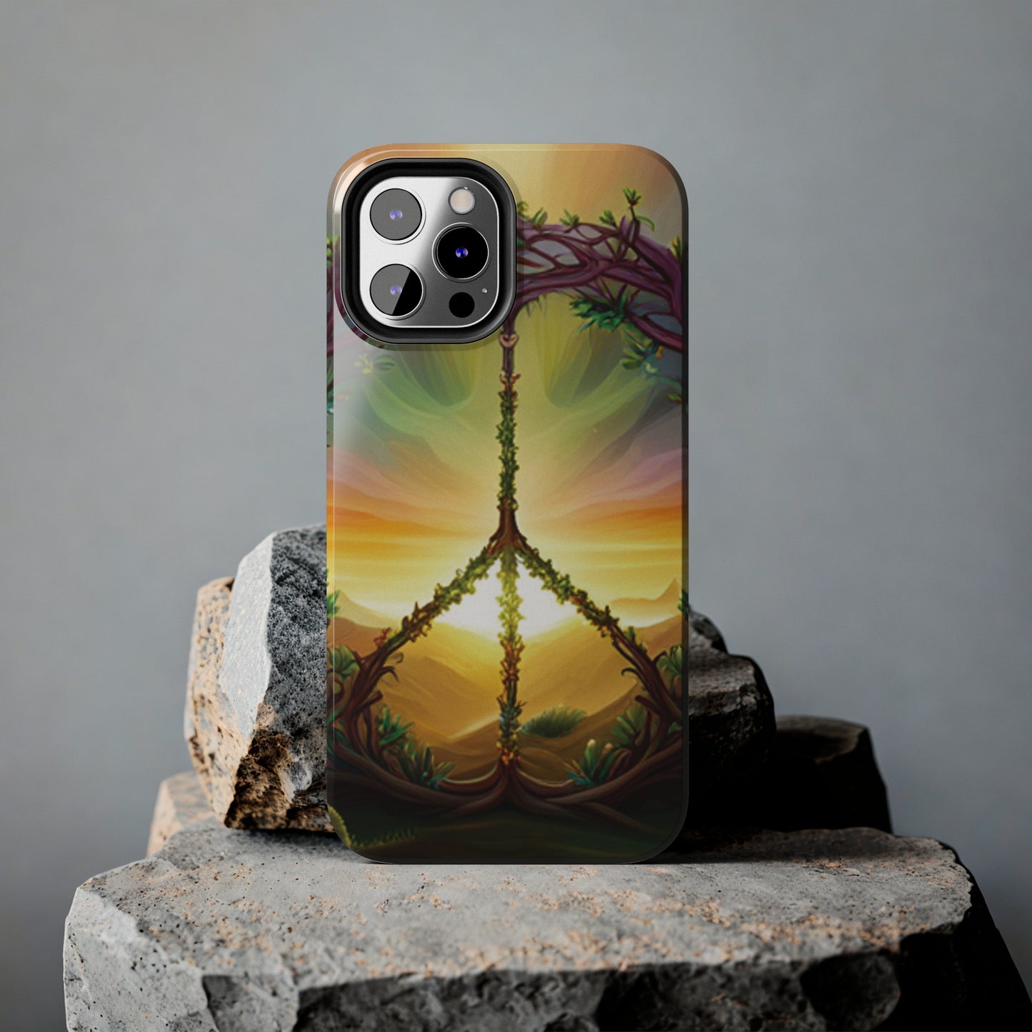 Strong Apple iPhone Case Ft. Peace Sign (Choose Peace)