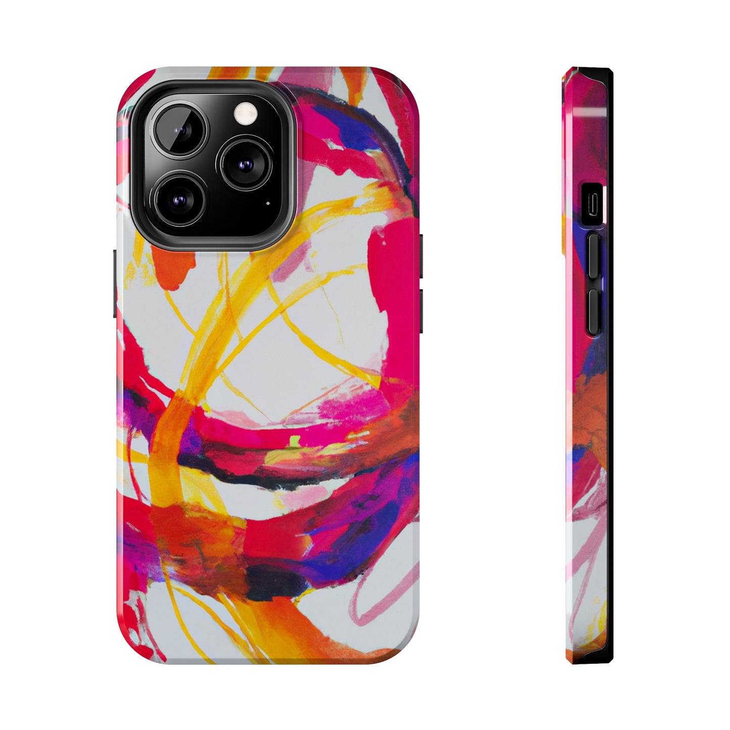 Tough Apple iPhone Cases Ft. Abstract Scarlet