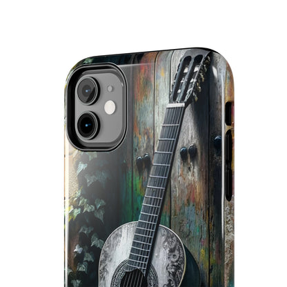 ToughDrop Apple iPhone Case Ft. Greyscale Guitar