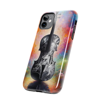 ToughDrop Apple iPhone Case Ft. Greyscale Violin