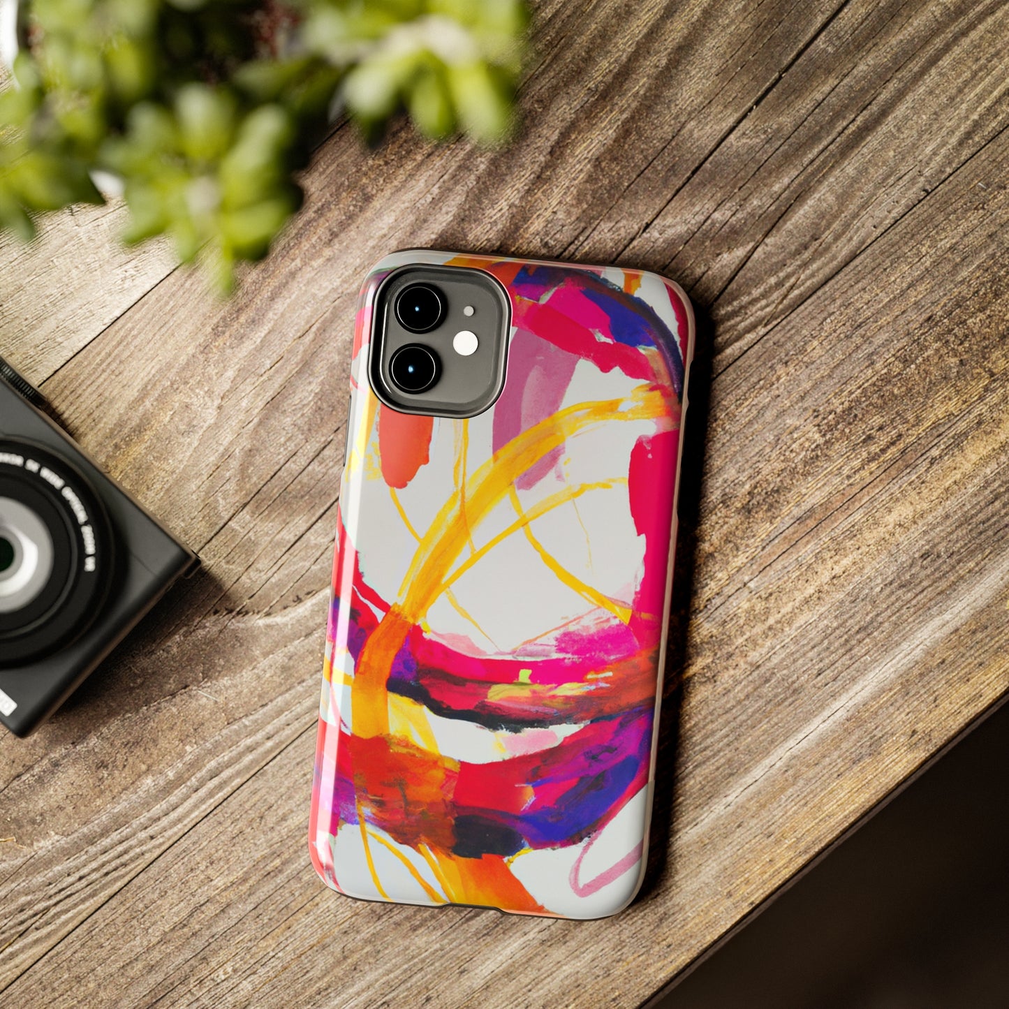 Tough Apple iPhone Cases Ft. Abstract Scarlet