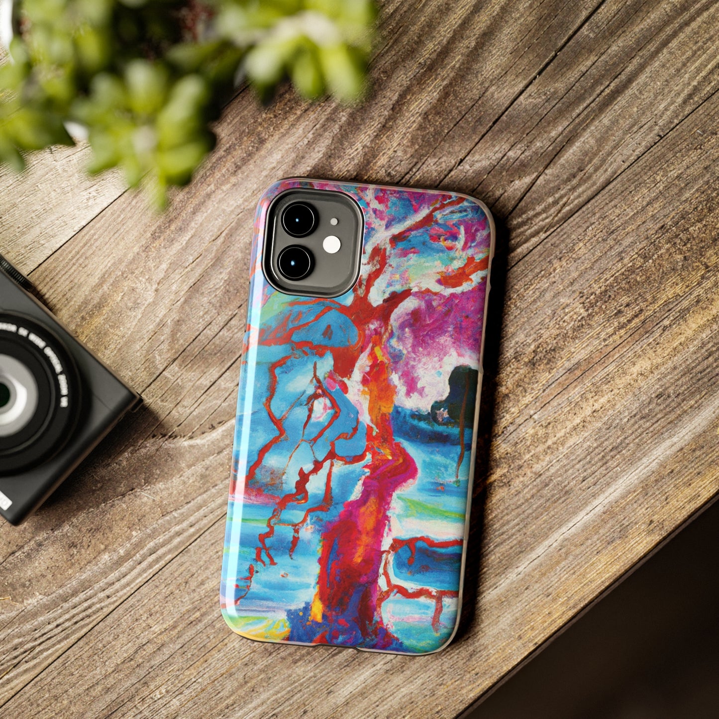 Tough Apple iPhone Cases Ft. Abstract Spirit Tree